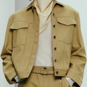 zara  jacket  jckt ct 11 taupe sz L BNWT JACKET ONLY